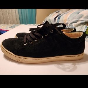 UGG Austrailia Black Tomi Suede Sneakers, Women's Size 11